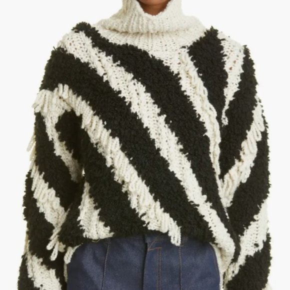 Zimmermann Women Cosmic Stripe Wool Blend Turtleneck Sweater Sz 2 US 6-8 NWT - Picture 5 of 7